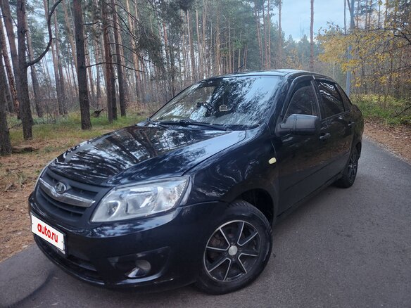 2012 Lada (ВАЗ) Granta I, чёрный, 109999 рублей - вид 3