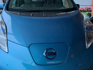 2012 Nissan Leaf (EM57) I (ZE0/AZE0), голубой, 640000 рублей, вид 4