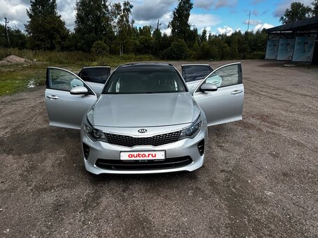 2017 Kia Optima IV, серебристый, 1580000 рублей, вид 2