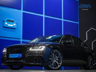 2014 Audi A8 Long III (D4) Рестайлинг, чёрный, 2200000 рублей, вид 1