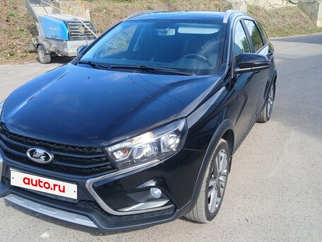 2021 Lada (ВАЗ) Vesta SW Cross I, чёрный, 1100000 рублей, вид 1