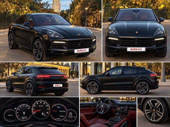 2021 Porsche Cayenne S Coupé III, чёрный, 10500000 рублей - вид 1