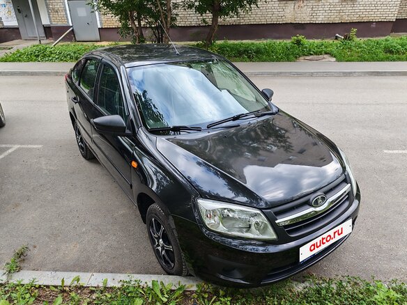 2014 Lada (ВАЗ) Granta I, чёрный, 325000 рублей - вид 9