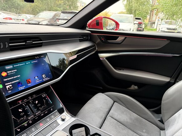 2020 Audi A6 45 TFSI V (C8), красный, 4175000 рублей - вид 7