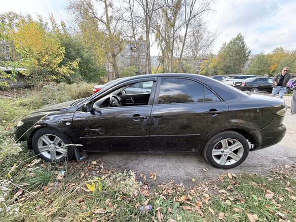 2006 Mazda 6 I (GG) Рестайлинг, чёрный - вид 4