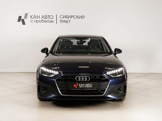 2020 Audi A4 35 TFSI V (B9) Рестайлинг, синий, 3342600 рублей, вид 2