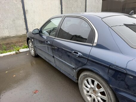 2007 Hyundai Sonata ТагАЗ IV (EF) Рестайлинг, синий, 700000 рублей, вид 4