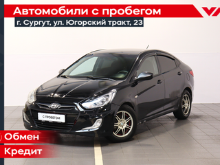 2011 Hyundai Solaris I, чёрный, 569000 рублей, вид 1