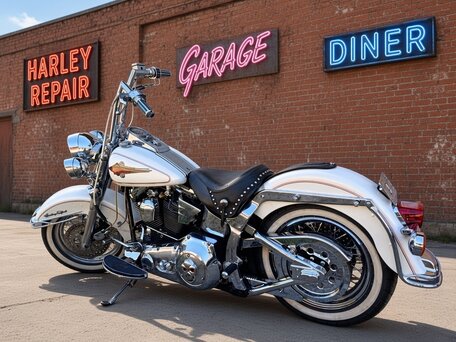 1995 Harley-Davidson Heritage, белый, 850000 рублей, вид 5