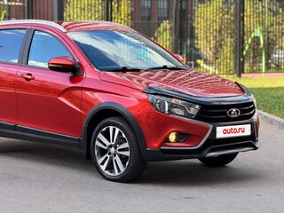 2019 Lada (ВАЗ) Vesta SW Cross I, красный, 1050000 рублей, вид 4