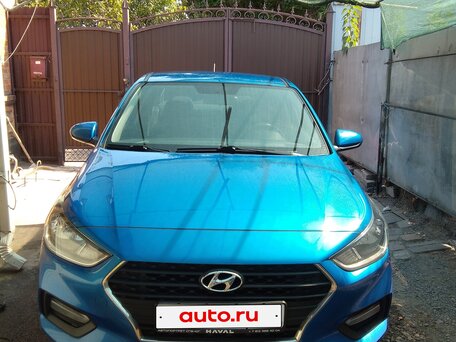 2018 Hyundai Solaris II, синий, 1300000 рублей, вид 1