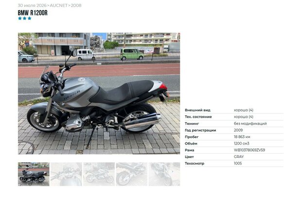 2008 BMW R 1200 R, серый, 695000 рублей - вид 5