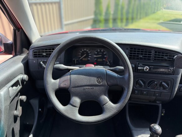 1995 Volkswagen Golf III, красный, 250000 рублей - вид 10