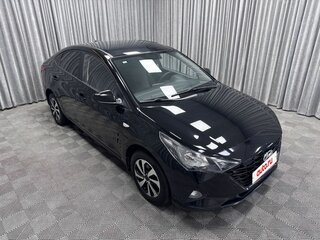 2021 Hyundai Solaris II Рестайлинг, чёрный, 1470000 рублей, вид 4