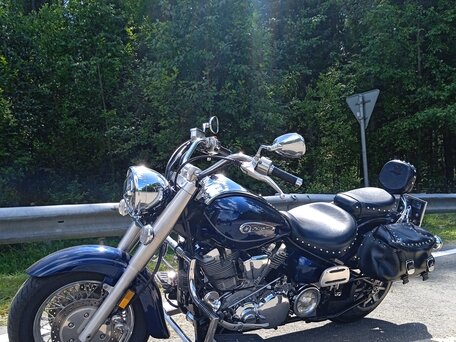 2008 Yamaha XV 1700 Road Star, синий, 710000 рублей, вид 4