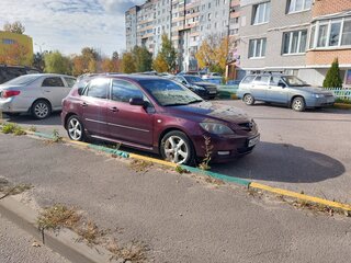 2007 Mazda 3 I (BK) Рестайлинг, пурпурный, 580000 рублей, вид 3