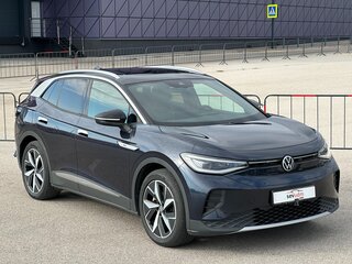 2022 Volkswagen ID.4 Crozz, синий, 3997000 рублей, вид 4
