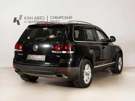 2008 Volkswagen Touareg I Рестайлинг, чёрный, 772000 рублей, вид 3