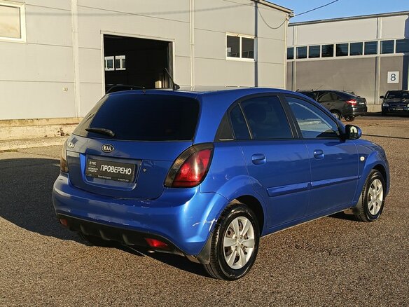 2010 Kia Rio II Рестайлинг, голубой - вид 5