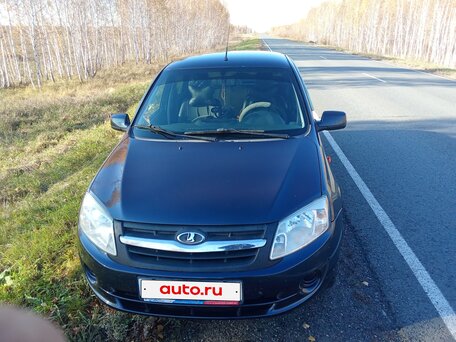 2013 Lada (ВАЗ) Granta I, синий, 450000 рублей, вид 2