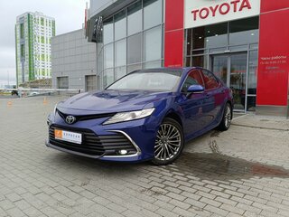 2021 Toyota Camry VIII (XV70) Рестайлинг, синий, 3283000 рублей, вид 1