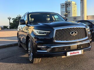 2018 Infiniti QX80 I Рестайлинг 2, синий, 4800000 рублей, вид 3
