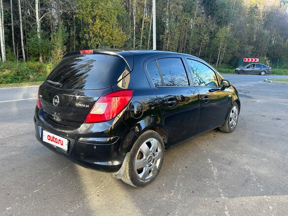 2008 Opel Corsa D, чёрный - вид 3