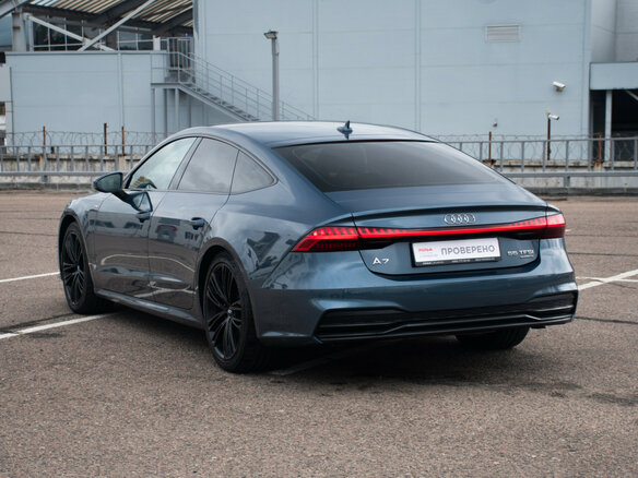 2018 Audi A7 55 TFSI II (4K), синий, 4549000 рублей - вид 6