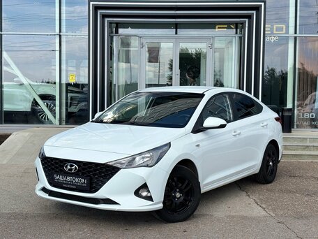 2020 Hyundai Solaris II Рестайлинг, белый, 1480000 рублей, вид 1