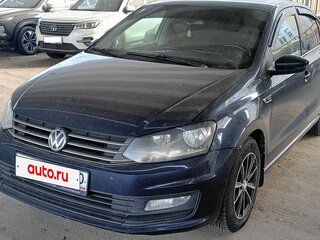 2017 Volkswagen Polo V Рестайлинг, синий, 760000 рублей, вид 2