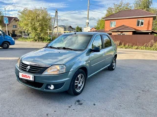 2012 Renault Logan I Рестайлинг, синий, 268000 рублей, вид 2