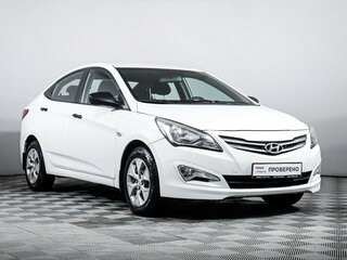 2014 Hyundai Solaris I Рестайлинг, белый, 699000 рублей, вид 3