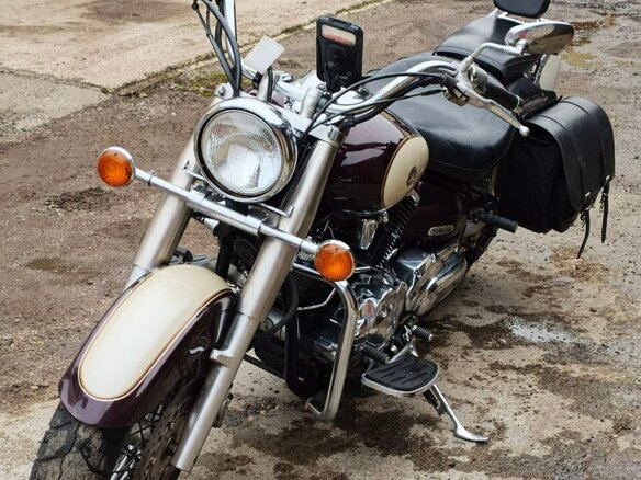 2001 Yamaha XVS1100, красный, 550000 рублей - вид 7