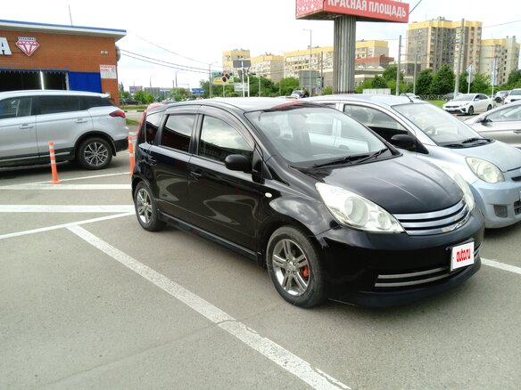 2008 Nissan Note I Рестайлинг, чёрный