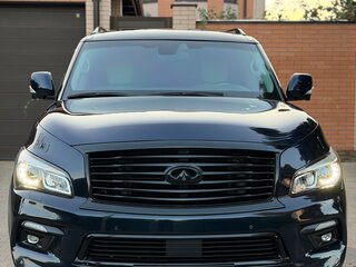 2016 Infiniti QX80 I Рестайлинг, синий, 2750000 рублей, вид 2