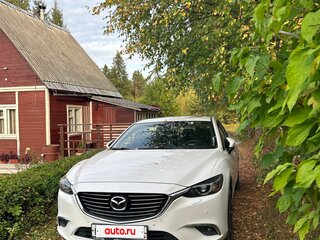 2017 Mazda 6 III (GJ) Рестайлинг, белый, 1820000 рублей, вид 2