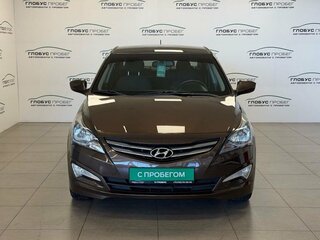 2016 Hyundai Solaris I Рестайлинг, коричневый, 999000 рублей, вид 3