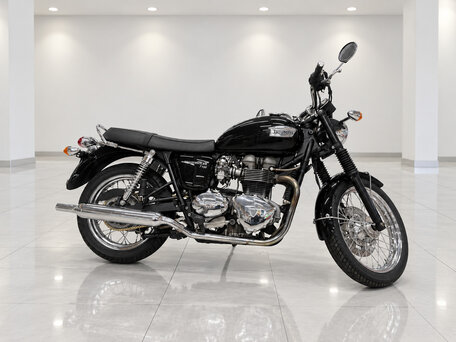 2007 Triumph Bonneville T100, чёрный, 413699 рублей, вид 5