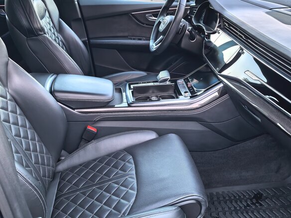 2020 Audi SQ7 I (4M) Рестайлинг, синий - вид 16