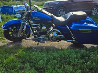 2002 Harley-Davidson Road King, синий, 750000 рублей, вид 5
