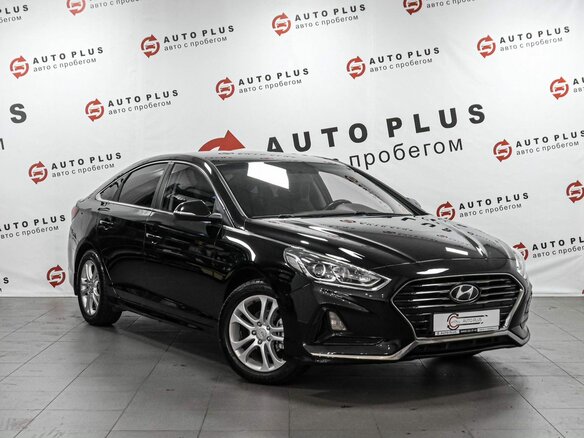 2019 Hyundai Sonata VII (LF) Рестайлинг, чёрный
