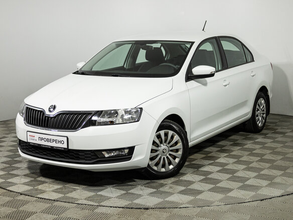 2019 Skoda Rapid I Рестайлинг, белый, 1499700 рублей