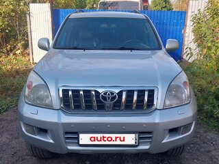 2004 Toyota Land Cruiser Prado 4-speed 120 Series, серебристый, 1650000 рублей, вид 1