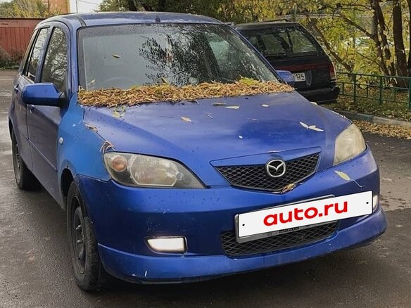 2002 Mazda Demio II (DY), синий, 160000 рублей