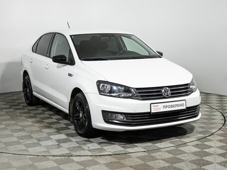2017 Volkswagen Polo V Рестайлинг, белый, 1199700 рублей, вид 3