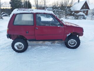 2003 Lada (ВАЗ) 1111 Ока, красный, 99000 рублей, вид 1