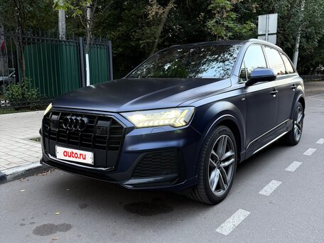 2021 Audi Q7 45 TDI II (4M) Рестайлинг, синий, 7000000 рублей, вид 1