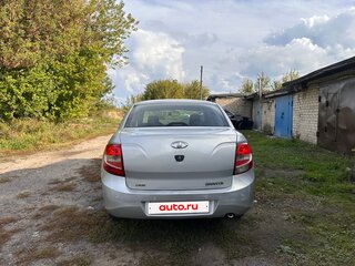 2013 Lada (ВАЗ) Granta I, серебристый, 420000 рублей, вид 4