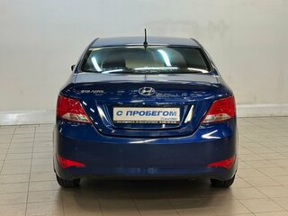 2016 Hyundai Solaris I Рестайлинг, синий, 980000 рублей, вид 3
