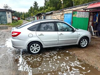 2015 Lada (ВАЗ) Granta I, серебристый, 500000 рублей, вид 4